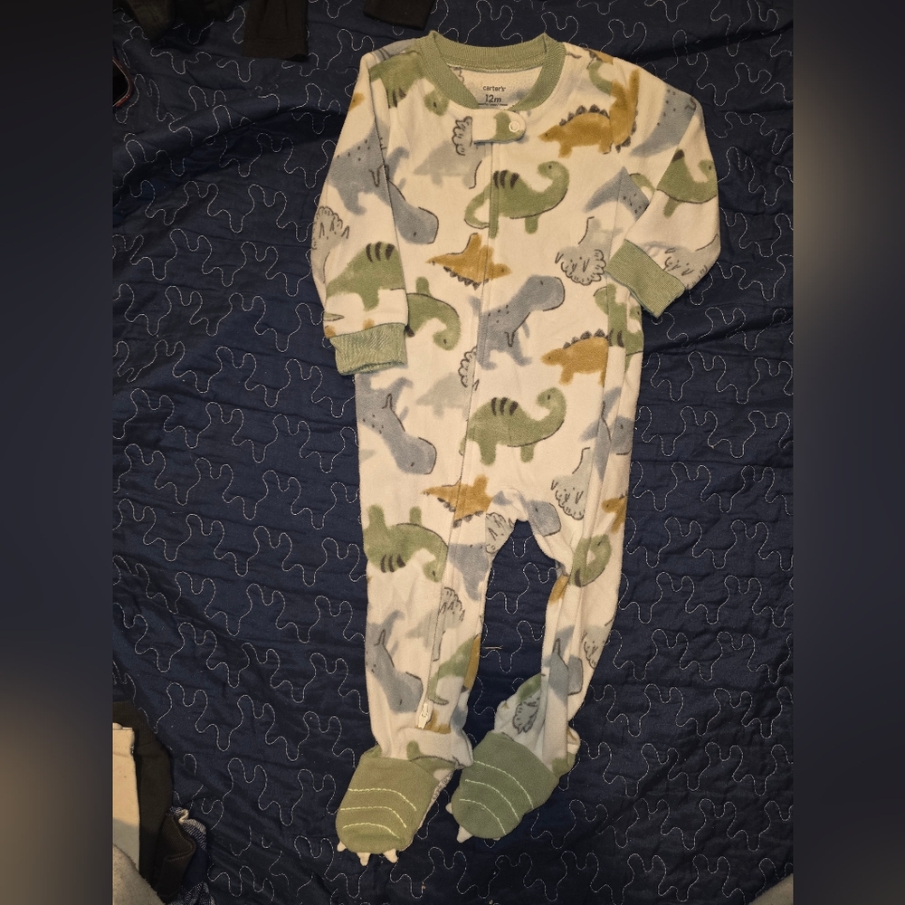 Dinosaur Print Baby Onesie